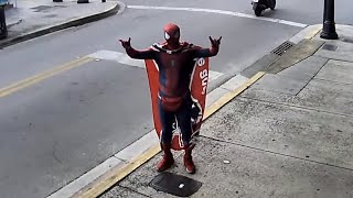 SpiderMan Dance Outside Sloppy Joes Duval Street Key West Florida [upl. by Arat888]