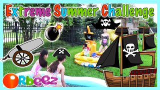 Orbeez Pirate Pool Extreme Summer Challenge  KidToyTesters [upl. by Gable]