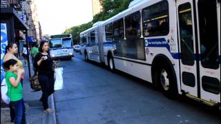 MaBSTOA Bus Action at 125th Street  Amsterdam Avenue [upl. by Macintyre449]