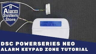 Dsc PowerSeries Neo Alarm Keypad Zone Instructions  Alarm System Store [upl. by Chancelor]