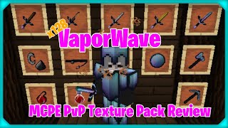 VaporWavex128 MCPE PvP Texture Pack Review [upl. by Mis]