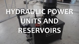 Hydraulic Power Units and Reservoirs Full Lecture [upl. by Eadwina]