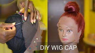 DIY Lace Front Wig Cap For Crochet Braids Wig  Vivian Beauty and Style [upl. by Nednal695]