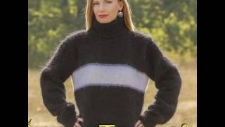 SuperTanya black fuzzy mohair sweater [upl. by Ettedanreb]