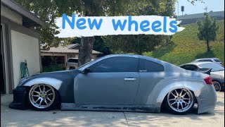 WIDEBODY G35 NEW WHEELS [upl. by Reitman]