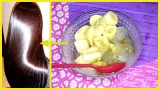 Banana Hair Mask For Extremely Shiny amp Soft Hair [upl. by Kiyoshi]