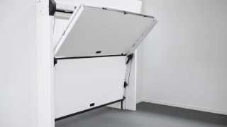 NEW OVERLAP SILVELOX THE FIRST SECTIONAL GARAGE DOOR WITHOUT CEILING TRACKS [upl. by Aitram]