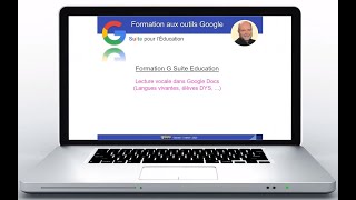 Lecture vocale dans Google Docs langues vivantes élèves DYS [upl. by Evita]