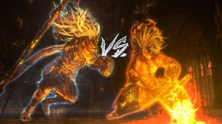 Archthrones Nameless War God VS Champions Ashes Nameless King Dark Souls 3 Boss VS Boss Mod [upl. by Hebrew]