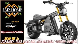 Review JopaJoca 4000W 50MPH M8S Electric Motorcycle 72V 35Ah Battery 70 Miles Long Range Amazon [upl. by Aubigny]