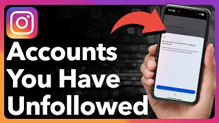 How To Find Accounts You Unfollowed On Instagram [upl. by Curley]