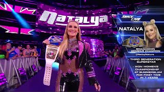 Natalya 1st Champion Entrance WWE Smackdown Women’s Champion [upl. by Andonis368]