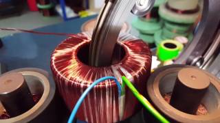 Multiwire toroidal transformer winding [upl. by Roer]