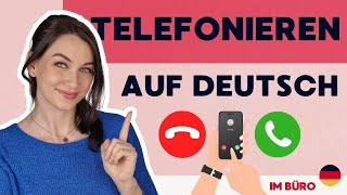 Telefonieren auf Deutsch  Deutsch im Büro [upl. by Cralg]