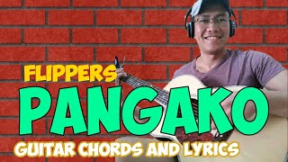 Pangako by Flippers Duet with myself Cover  Guitar Chords and Lyrics [upl. by Adlin]