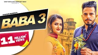 Baba 3 Official Video  Masoom Sharma  MK Chaudhary  Anjali Raghav  Haryanvi Song [upl. by Homans]