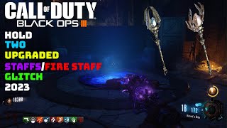 BO3 Zombies SOLO Hold Two Upgraded StaffsFire Staff Glitch Origins 2023 [upl. by Minta]