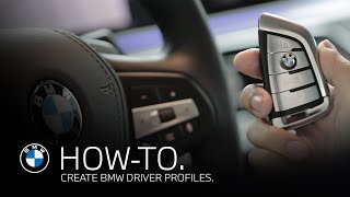 Creating and activating driver profiles  BMW HowTo [upl. by Tobey]