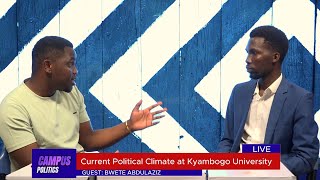 MUBS TV Current Political Climate at Kyambogo University A Students Perspective [upl. by Ruosnam964]