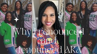 Why I walked away from Alpha Kappa Alpha and the spiritual ties connected to pledging mystory [upl. by Eadnus]