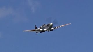 🇬🇧 Awesome quotSpirit Of Kentquot Spitfire Display Over Manston Airport “ Pilot Dan Griffith quot [upl. by Ateekan693]