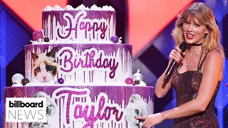 Taylor Swift Celebrates Birthday With Release Of Extended ‘The Eras Tour’ Movie  Billboard News [upl. by Arteid]