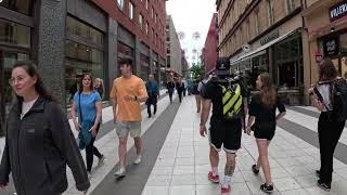 STREETWALKING TOUR STOCKHOLM 4K MYNTTORGETDROTTNINGGATANSERGELS TORG [upl. by Yentyrb]