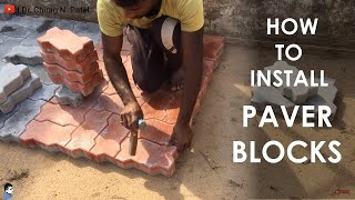 PAVER BLOCK How to lay Concrete Paver Block  Interlocking Paver Block  Interlocking Block [upl. by Nyrraf355]