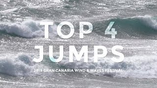 THE BEST 4 WINDSURFING JUMPS  2019 Gran Canaria Wind amp Waves Festival [upl. by Eiclehc606]