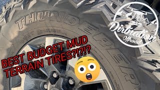 The best budget Mud Terrain tires on the market THUNDERER TRAC GRIP MT Review [upl. by Eelano698]