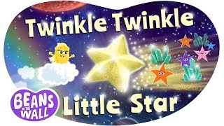 Twinkle Twinkle Little Star  Kids Songs  Beans in the Wall [upl. by Adaynek]