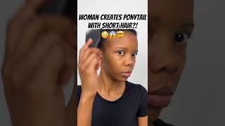 AMAZING Hair Transformation🤯😨😱  Ponytail w Short Afro😮 [upl. by Lizabeth]