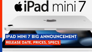 LEAKED iPad Mini 7 Release Date Price and Specs  World Unveiled [upl. by Francois]