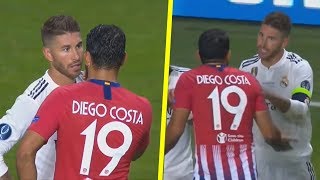 Sergio Ramos vs Diego Costa  All Fights amp Crazy Moments HD [upl. by Irafat477]