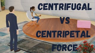 Centripetal vs Centrifugal Force with 3D animation [upl. by Assennej]