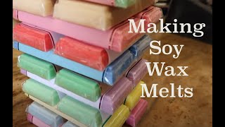 Making Many Different Soy Wax Melts  Frosting issues [upl. by Ilona]