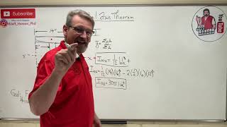 Statics Lesson 68  Parallel Axis Theorem Area Moment of Inertia [upl. by Paik]