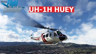 UH1H Huey  Microsoft Flight Simulator 2020 [upl. by Suolkcin803]