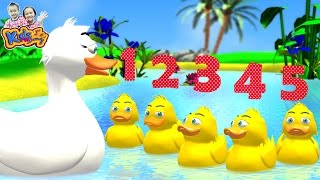 เพลงลูกเป็ด 5 ตัว  เป็ดน้อย 5 ตัว  five little duck By KidsMeSong [upl. by Romie519]