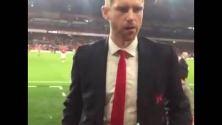 Mertesacker felt for cringe handshake😂 [upl. by Aihsram]