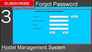 3 Forgot Password Page in java JFrame Mysql Database Netbeans IDE [upl. by Adihsaar]