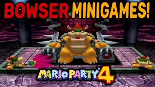 All Bowser Minigames  Mario Party 4 [upl. by Gilmour]