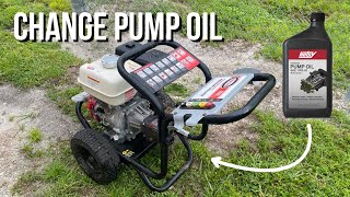 EASY oil change  Pressure Washing Pump [upl. by Adelle]