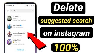 How to delete instagram suggested search when typing remove instagram search history [upl. by Pantin223]