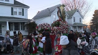 Procession held in WilkesBarre for Feast of Our Lady of Guadalupe [upl. by Aical]