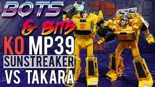 KO MP39 Sunstreaker VS Takara REVIEW [upl. by Eehsar612]