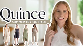 QUINCE Summer Try On Haul 2024  Spring amp Summer Quince Clothing Haul  quince quincepartner [upl. by Ennaer]