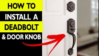 StepbyStep Guide How to Install a Deadbolt and Front Door Handle [upl. by Idrahs]