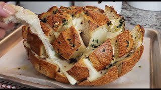 How To Make Pull Apart Garlic Bread  Cheesy Garlic Bread Recipe [upl. by Cinda941]