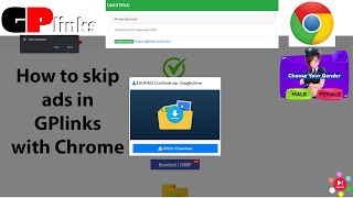 Skip Ads and Get Links From GPLinks With Chrome Browser Updated 2022 [upl. by Laresa]